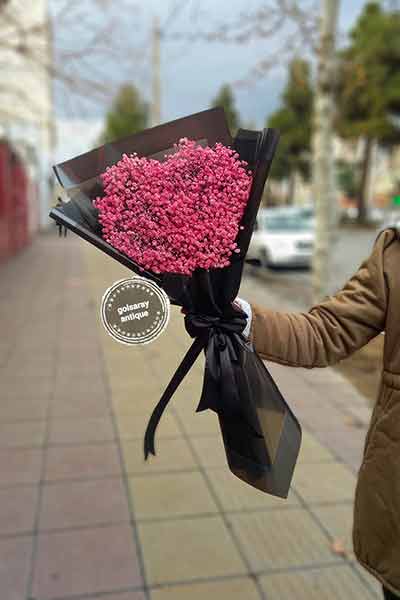 دسته گل ژیپسوفیلا مدل قلبی کد D0231 2 دسته گل ژیپسوفیلا مدل قلبی