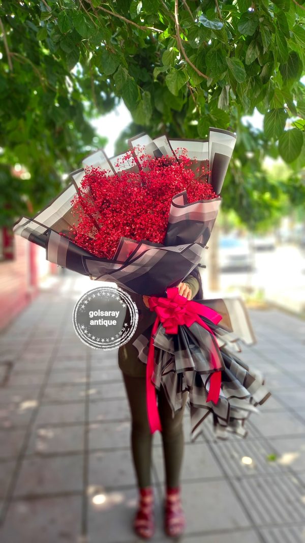 دسته گل ژیپسوفیلا یک و نیم متری کد D01
