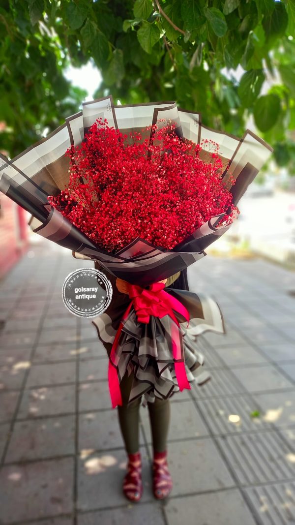 دسته گل ژیپسوفیلا یک و نیم متری کد D01