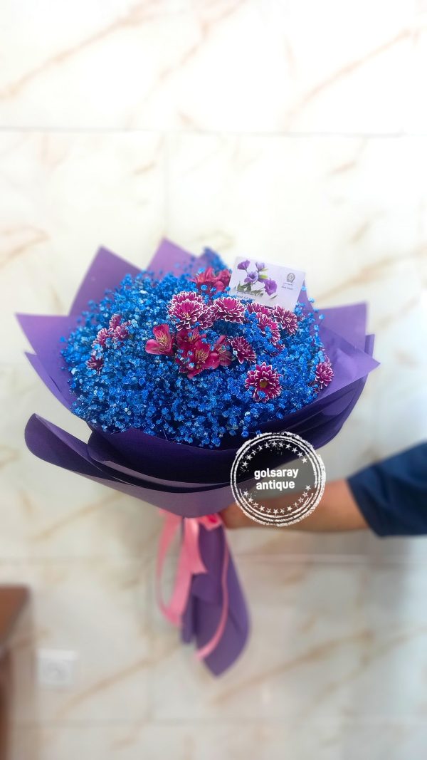دسته گل ژیپسوفیلا ابی